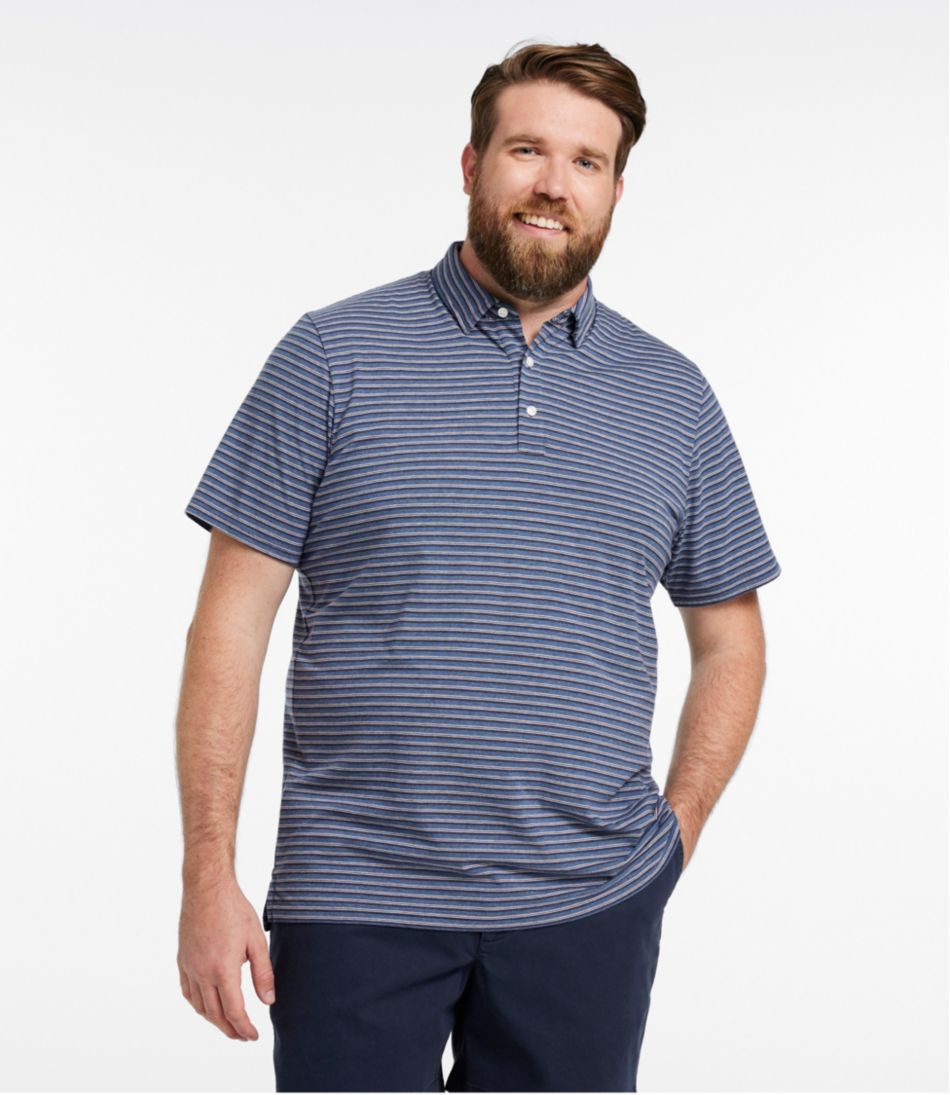L.L.BeanMen's Comfort Stretch Performance® Pima Polo, Short-Sleeve, Stripe