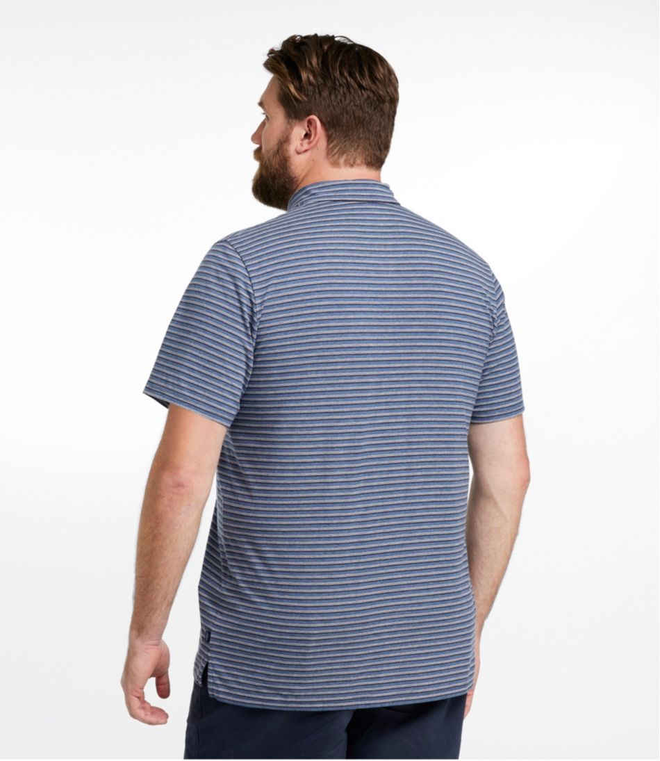 L.L.BeanMen's Comfort Stretch Performance® Pima Polo, Short-Sleeve, Stripe