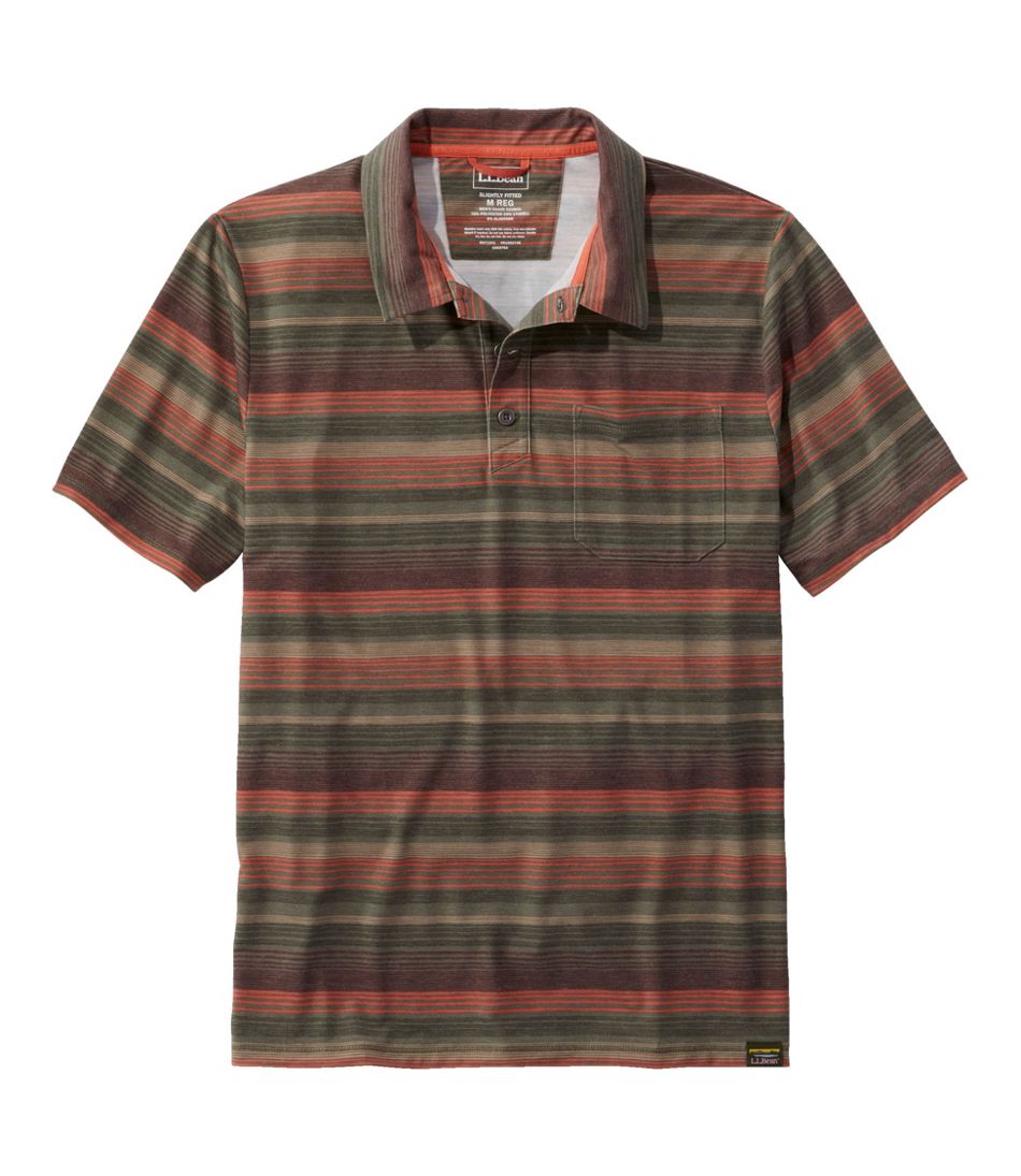 L.L.BeanMen's Everyday SunSmart® Polo 2.0, Short-Sleeve Stripe