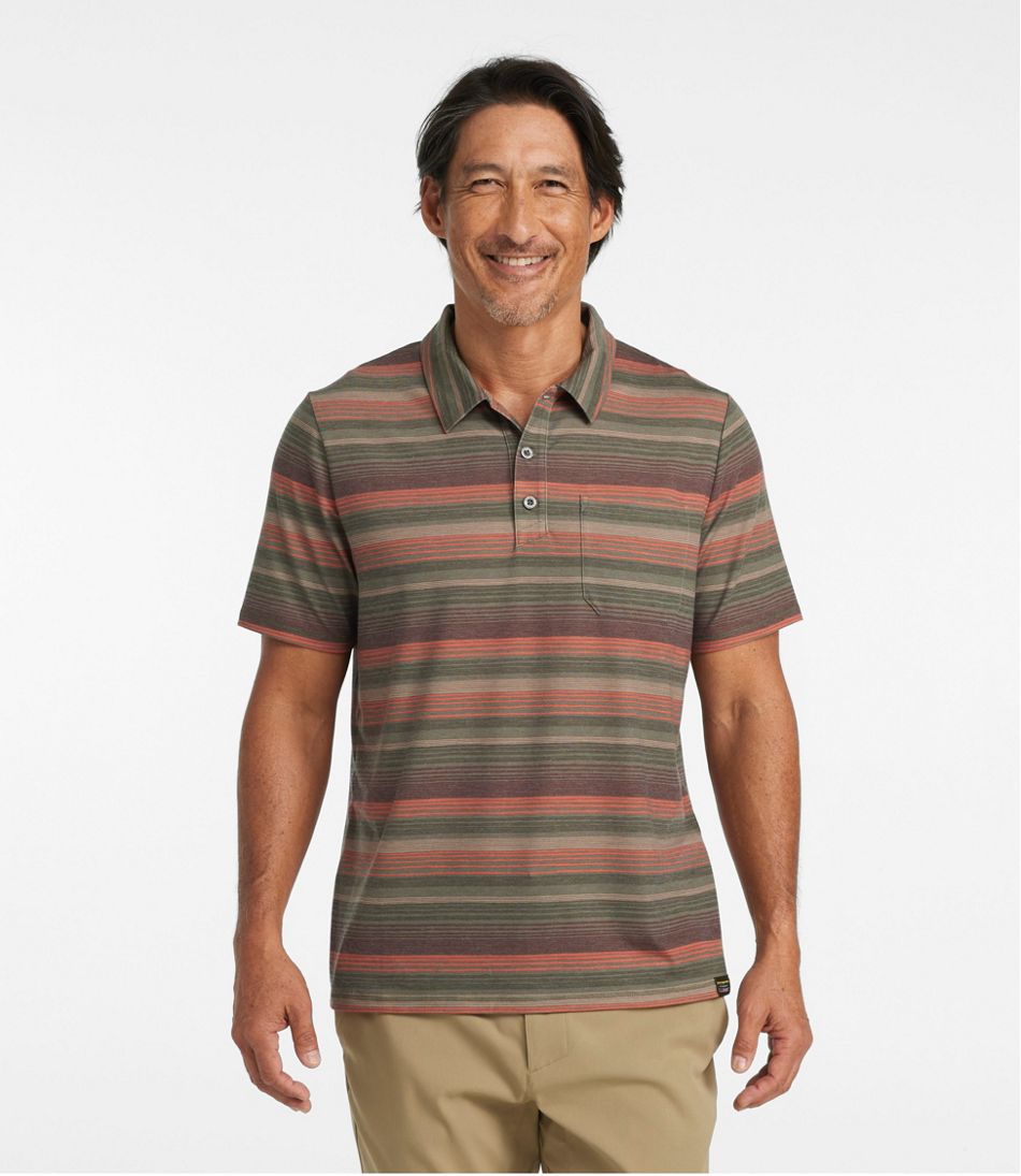 L.L.BeanMen's Everyday SunSmart® Polo 2.0, Short-Sleeve Stripe