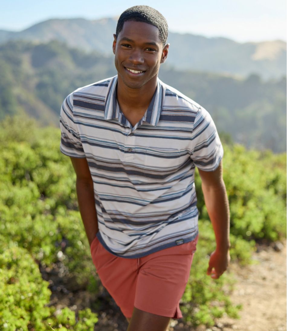 L.L.BeanMen's Everyday SunSmart® Polo 2.0, Short-Sleeve Stripe