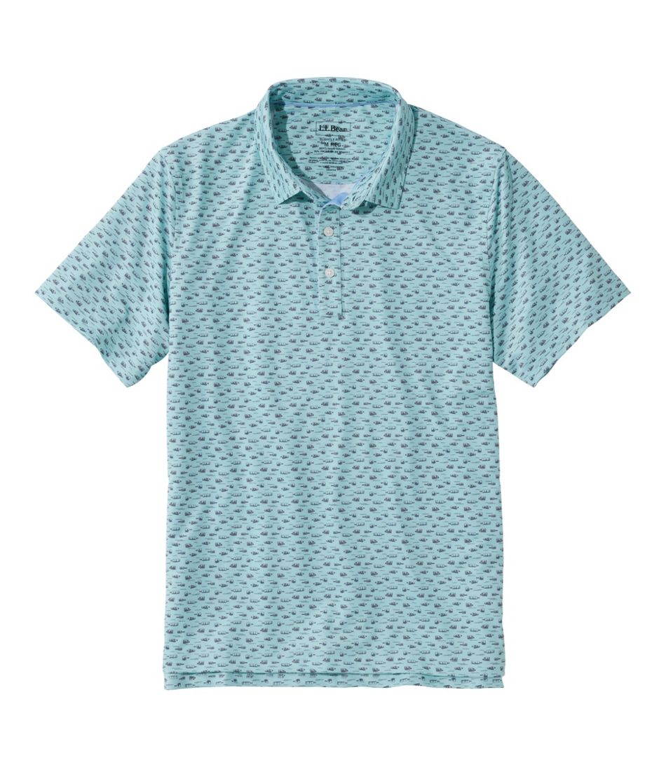L.L.BeanMen's Comfort Stretch Performance® Party Polo, Slightly Fitted, Short-Sleeve, Print