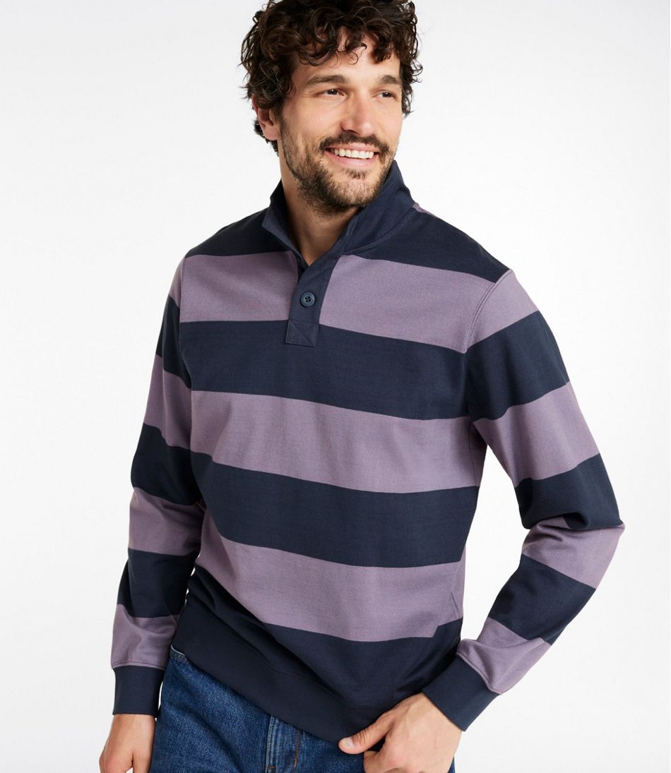 L.L.BeanMen's Bean's Vintage Soft Rugby, Mockneck, Stripe