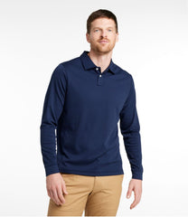 L.L.BeanMen's Comfort Stretch Performance® Polo, Long-Sleeve, Slightly Fitted