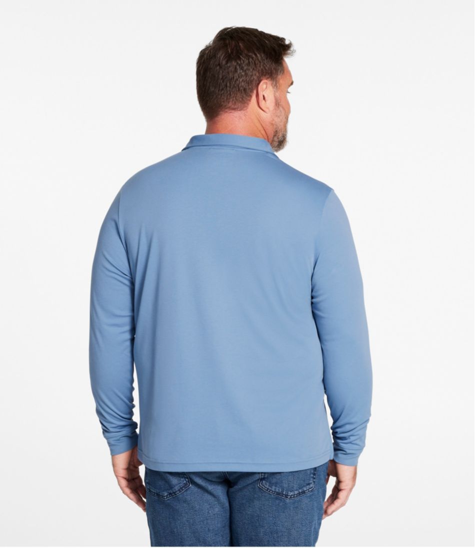 L.L.BeanMen's Comfort Stretch Performance® Polo, Long-Sleeve, Slightly Fitted