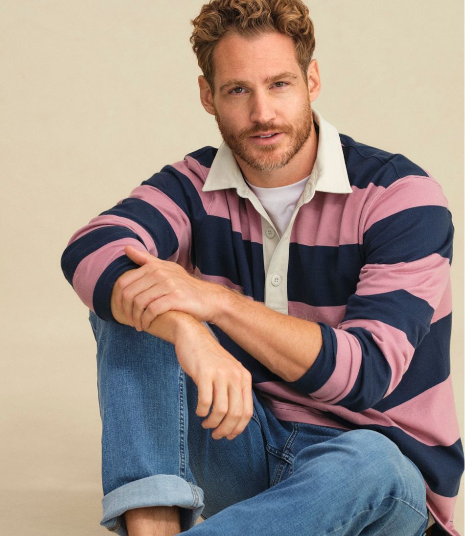 L.L.BeanMen's Bean's Vintage Soft Rugby, Stripe