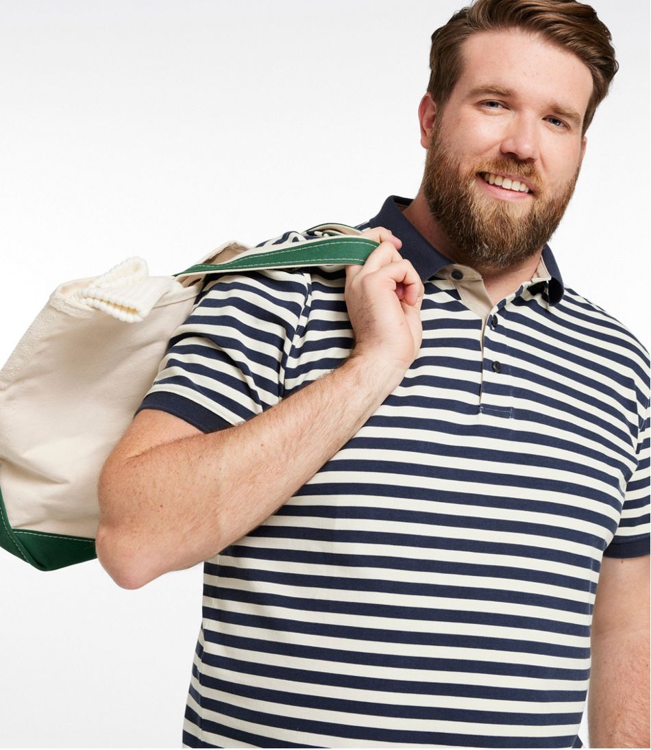 L.L.BeanMen's Casco Bay Rugged Polo, Short-Sleeve, Stripe