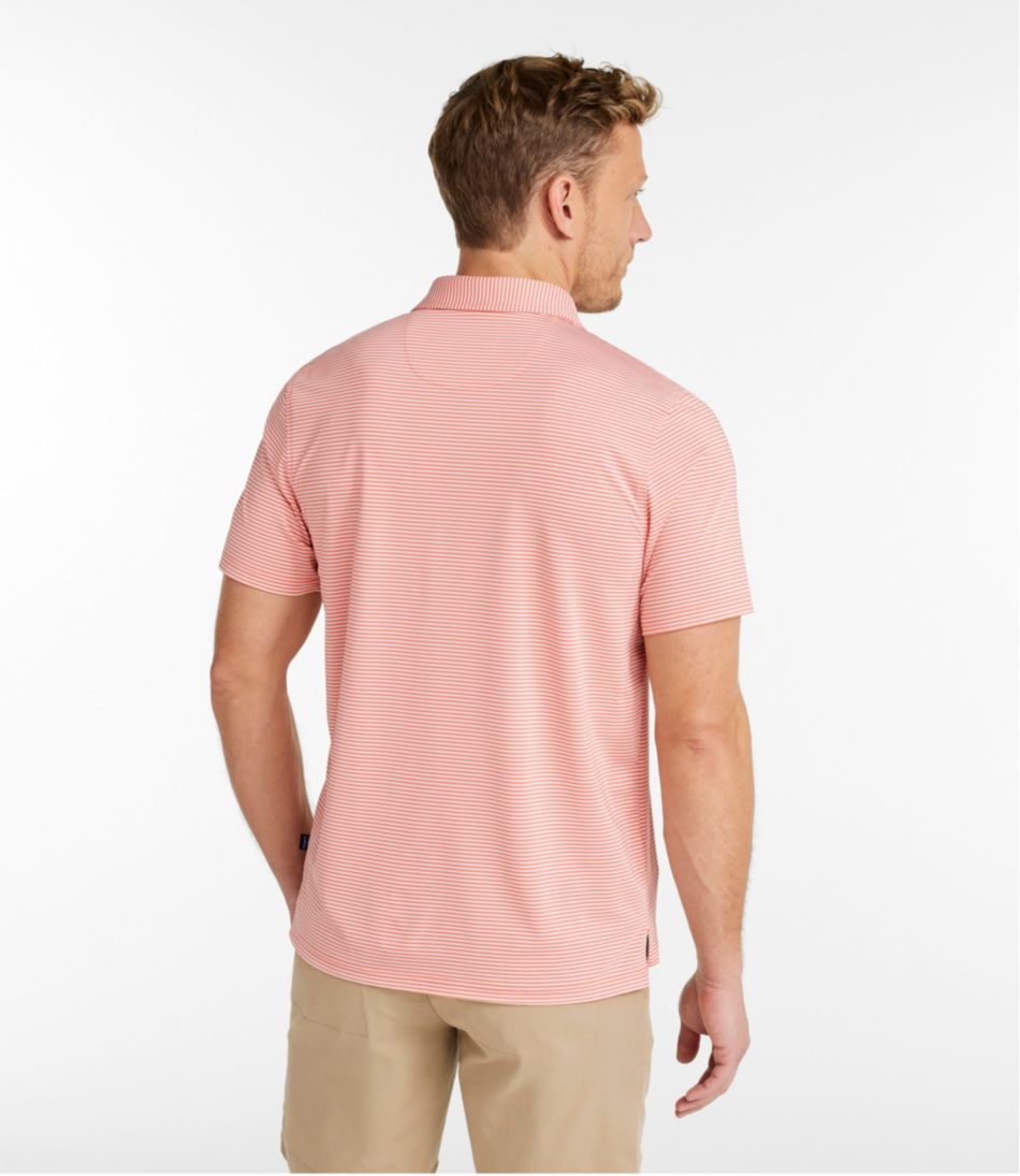 L.L.BeanMen's Comfort Stretch Performance® Party Polo, Slightly Fitted, Short-Sleeve, Stripe