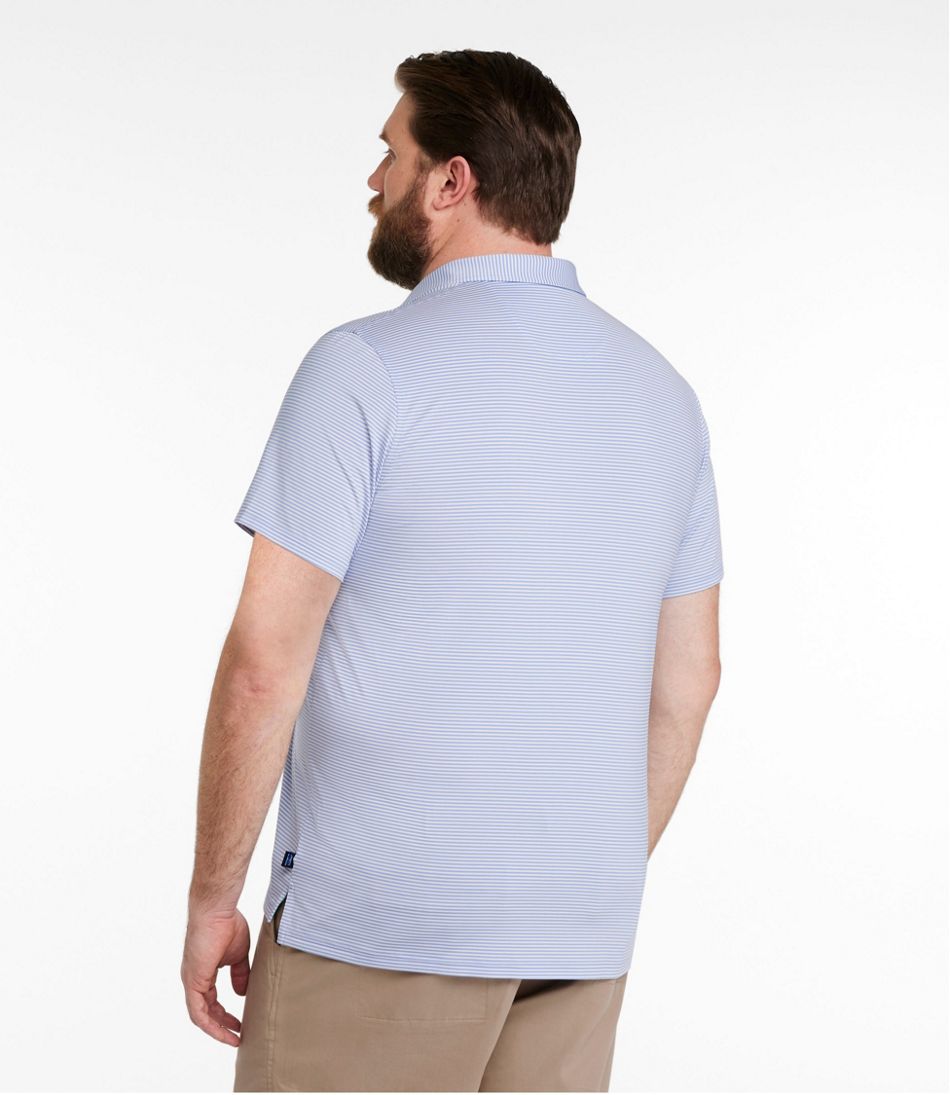 L.L.BeanMen's Comfort Stretch Performance® Party Polo, Slightly Fitted, Short-Sleeve, Stripe