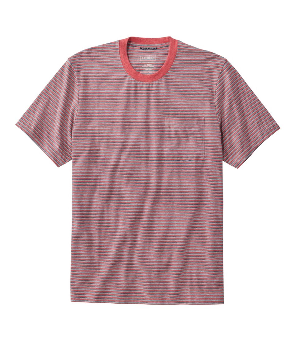 L.L.BeanMen's Comfort Stretch Performance® Pima Pocket Tee, Short-Sleeve, Stripe