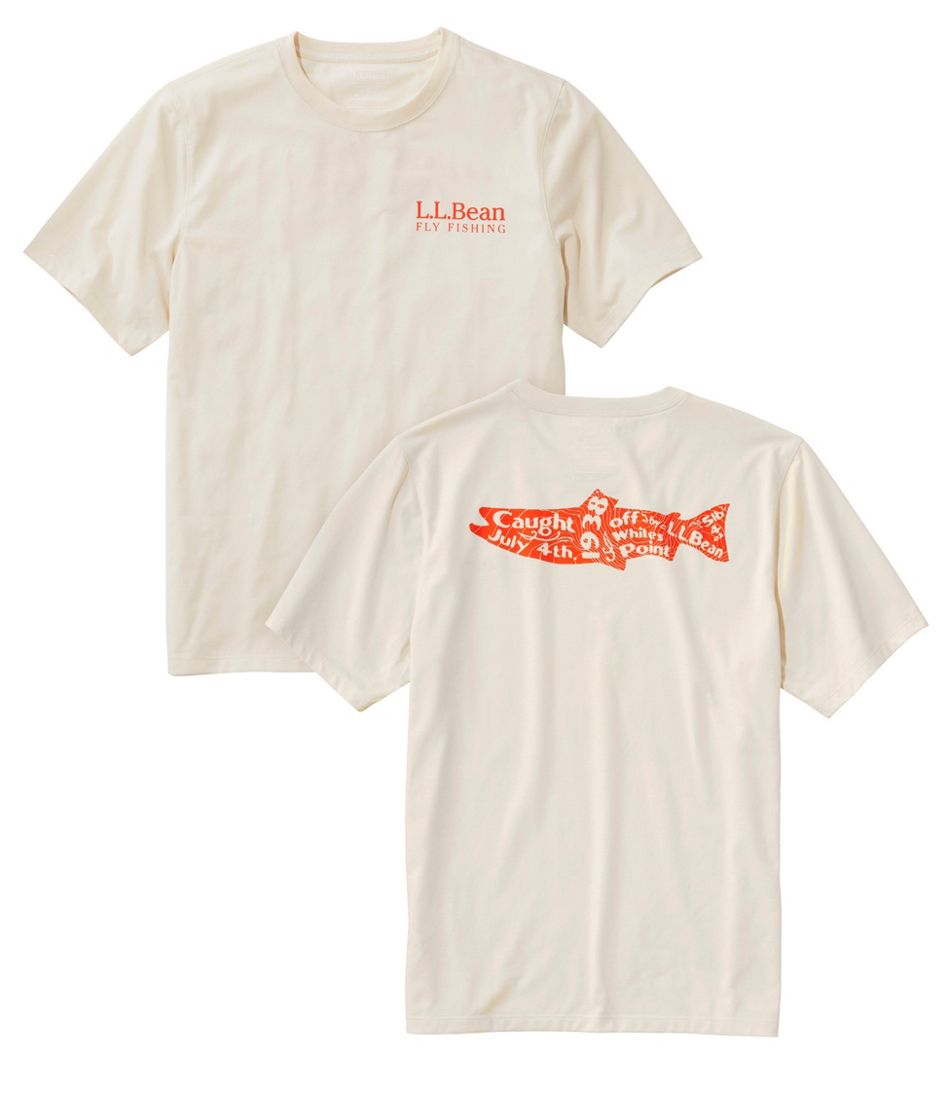 L.L.BeanMen's Technical Fishing Graphic Tees, Short-Sleeve