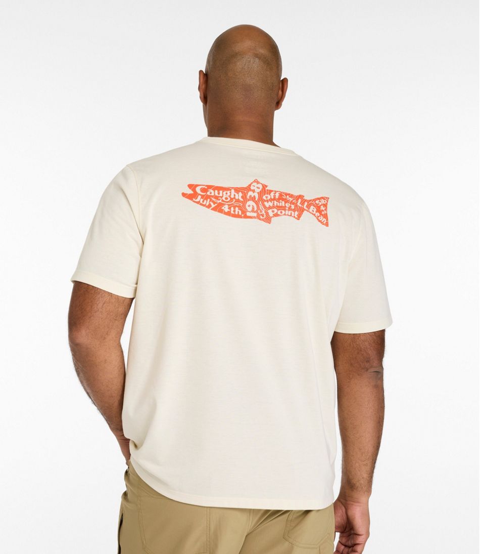 L.L.BeanMen's Technical Fishing Graphic Tees, Short-Sleeve