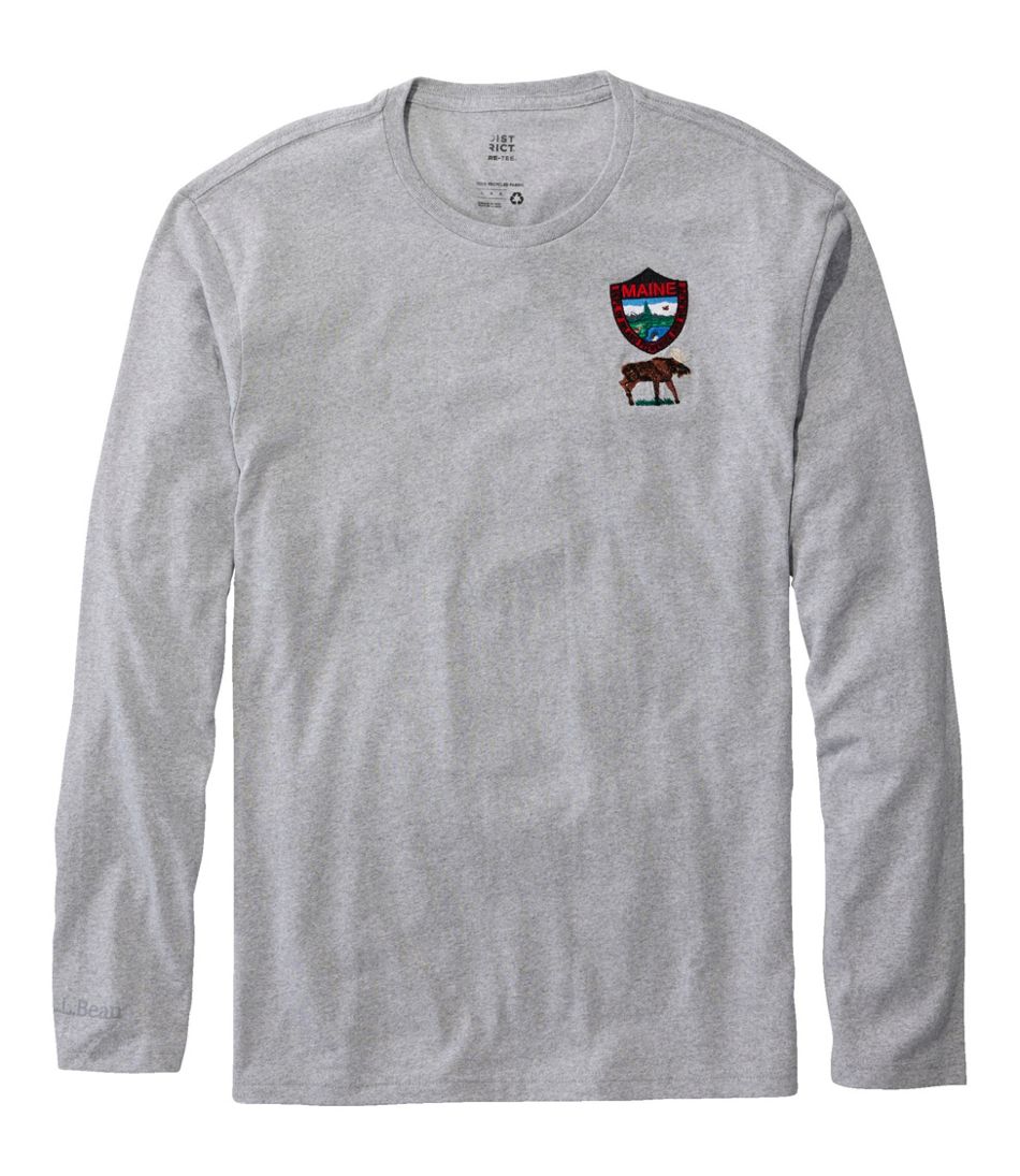L.L.BeanMen's MIF&W Tee, Long-Sleeve Moose