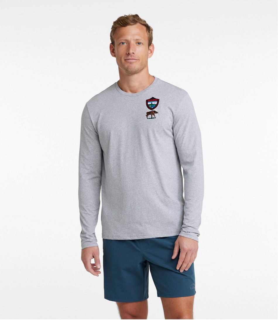 L.L.BeanMen's MIF&W Tee, Long-Sleeve Moose