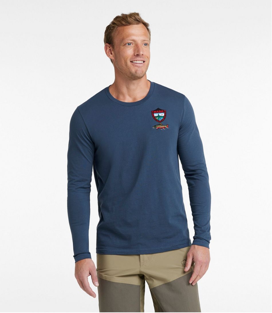 L.L.BeanMen's MIF&W Tee, Long-Sleeve Brook Trout