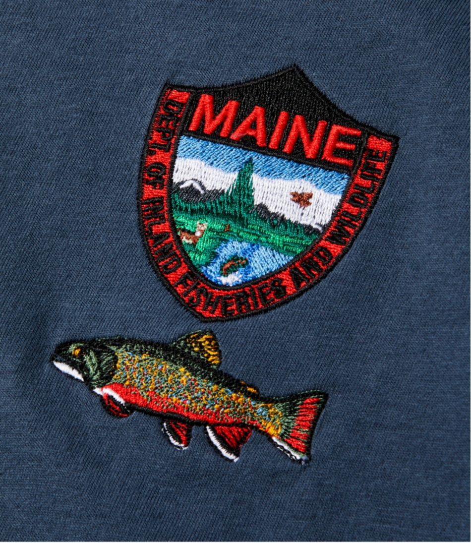 L.L.BeanMen's MIF&W Tee, Long-Sleeve Brook Trout