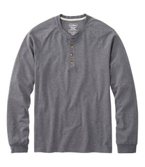 L.L.BeanMen's Comfort Stretch Pima Tee Shirt, Long-Sleeve Henley