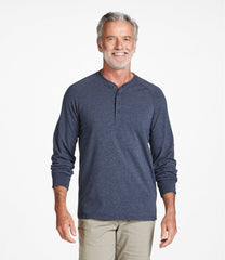 L.L.BeanMen's Comfort Stretch Pima Tee Shirt, Long-Sleeve Henley