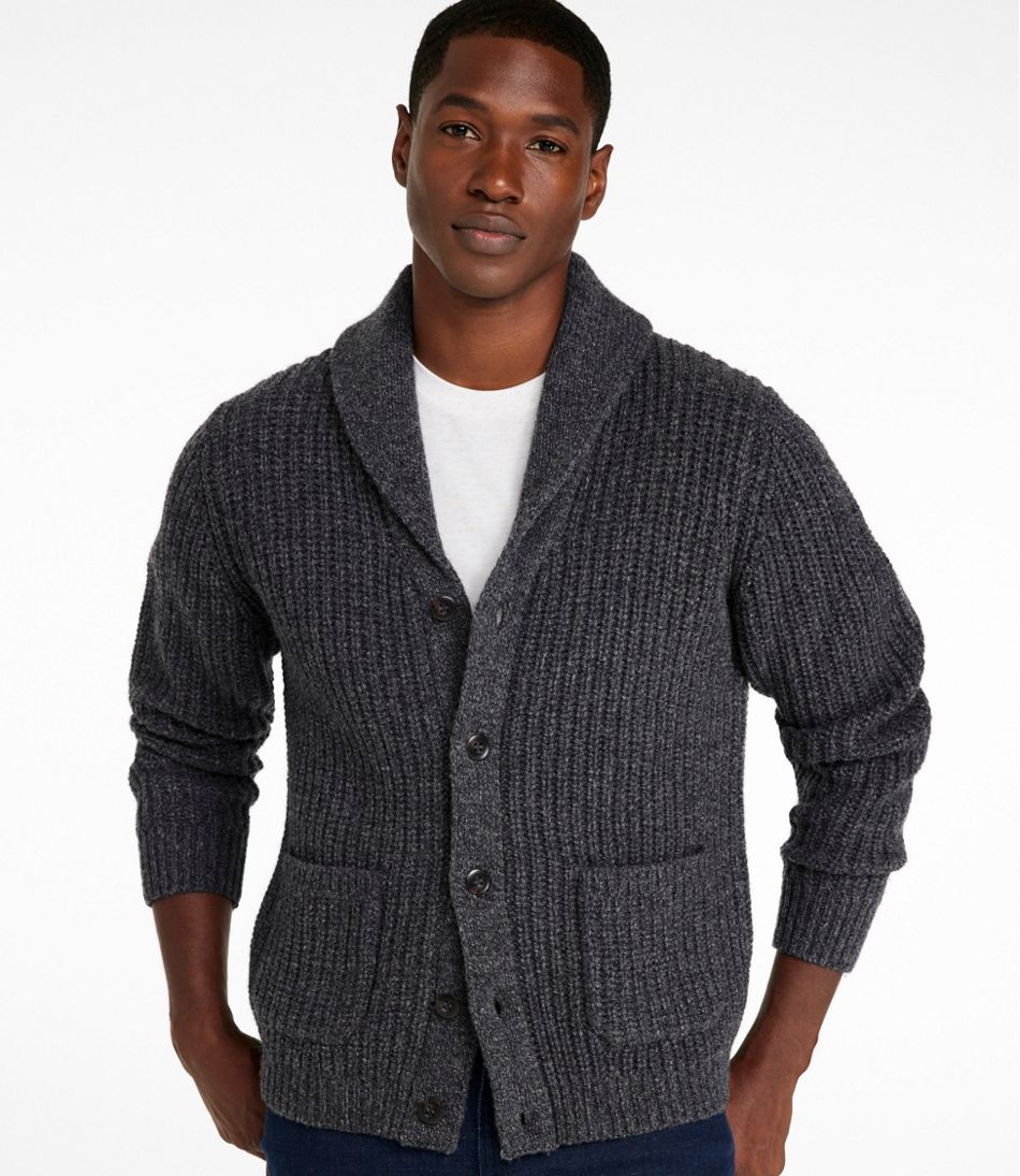 L.L.BeanMen's Classic Ragg Wool Sweater, Cardigan