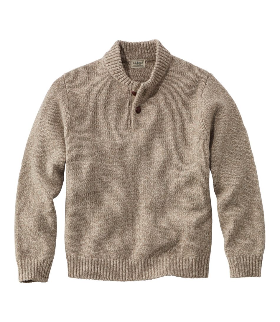 L.L.BeanMen's Classic Ragg Wool Sweater, Henley