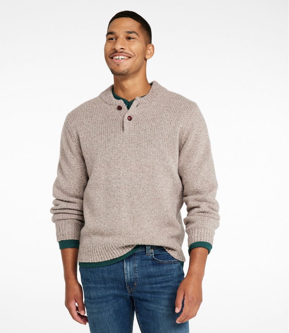 L.L.BeanMen's Classic Ragg Wool Sweater, Henley
