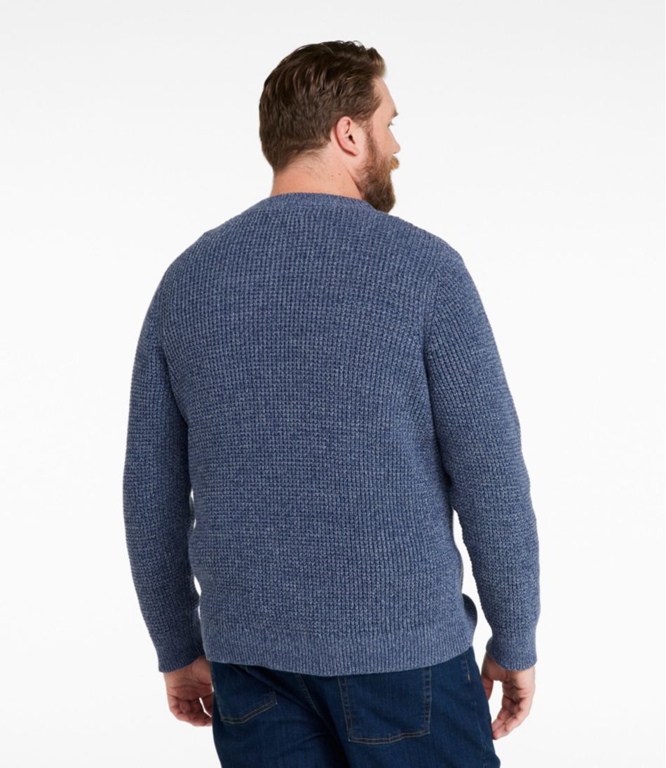 L.L.BeanMen's Organic Cotton Waffle Sweater, Henley