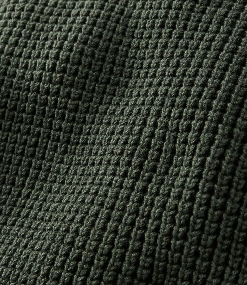 L.L.BeanMen's Organic Cotton Waffle Sweater, Henley