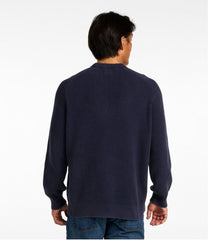 L.L.BeanMen's Sunwashed Textured Cotton Sweater, Crewneck