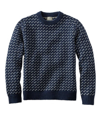 L.L.BeanMen's Bean's Classic Ragg Wool Sweater, Crewneck, Bird's-Eye