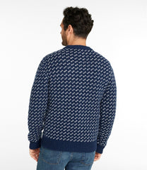L.L.BeanMen's Bean's Classic Ragg Wool Sweater, Crewneck, Bird's-Eye
