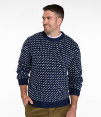 L.L.BeanMen's Bean's Classic Ragg Wool Sweater, Crewneck, Bird's-Eye