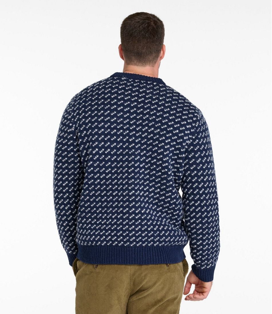 L.L.BeanMen's Bean's Classic Ragg Wool Sweater, Crewneck, Bird's-Eye