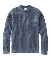 L.L.BeanMen's Organic Cotton Waffle Sweater, Rollneck Crew