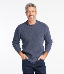 L.L.BeanMen's Organic Cotton Waffle Sweater, Rollneck Crew