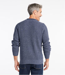 L.L.BeanMen's Organic Cotton Waffle Sweater, Rollneck Crew