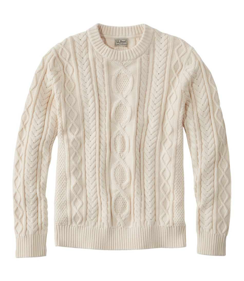 L.L.BeanMen's Bean's Heritage Soft Cotton Fisherman Sweater, Crewneck