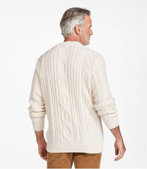 L.L.BeanMen's Bean's Heritage Soft Cotton Fisherman Sweater, Crewneck