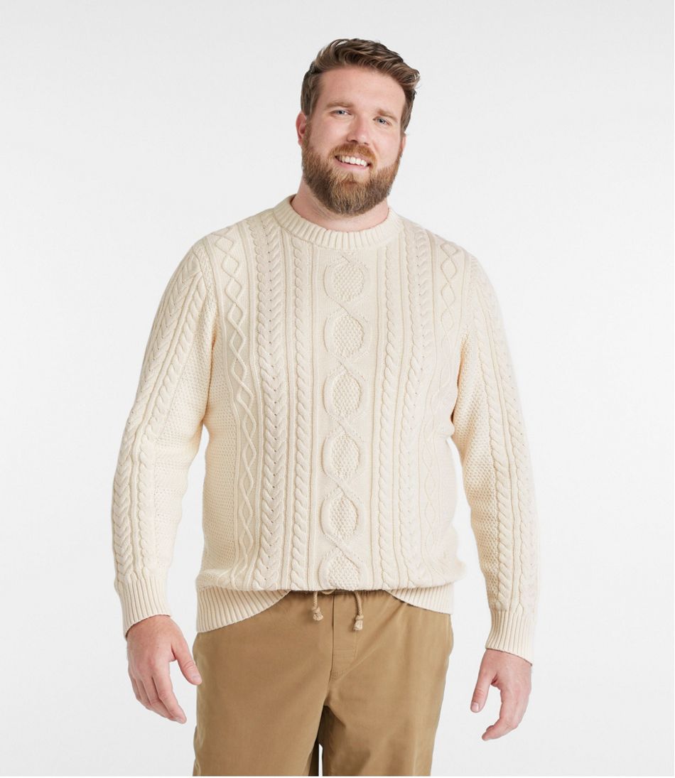 L.L.BeanMen's Bean's Heritage Soft Cotton Fisherman Sweater, Crewneck