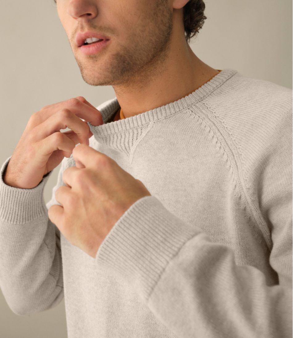 L.L.BeanMen's Wicked Soft Cotton/Cashmere Sweater, Crewneck