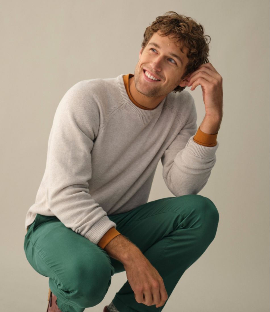 L.L.BeanMen's Wicked Soft Cotton/Cashmere Sweater, Crewneck