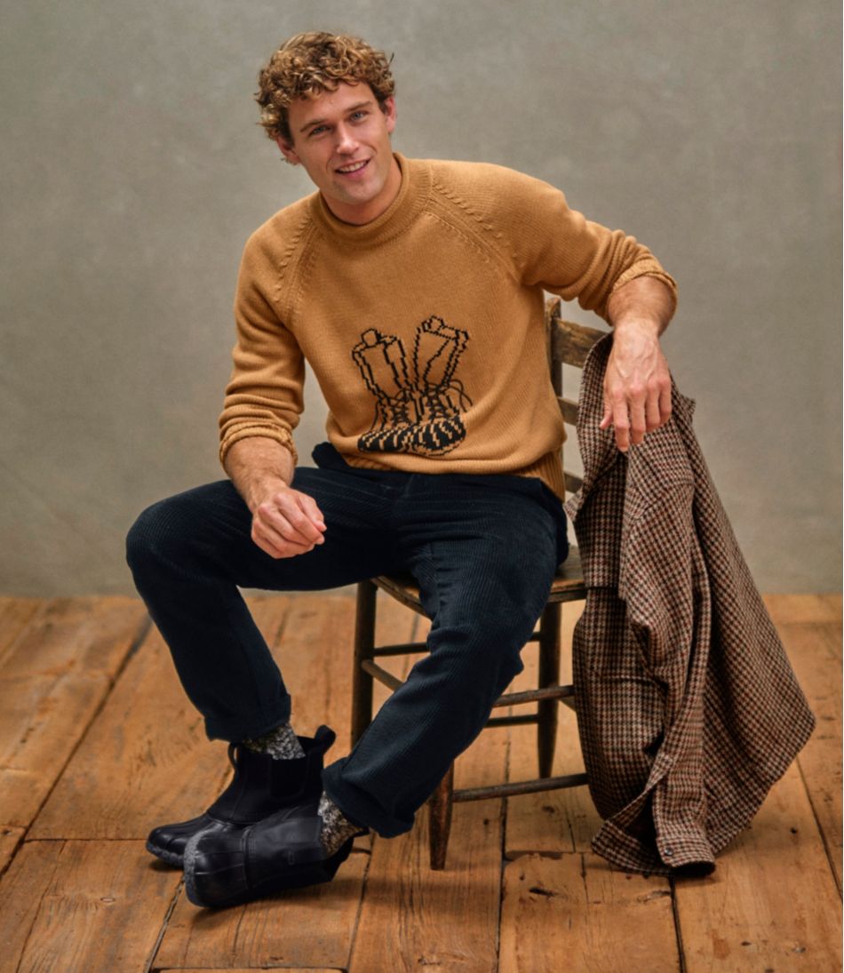 L.L.BeanMen's Signature Organic Cotton Rollneck Sweater, Fair Isle