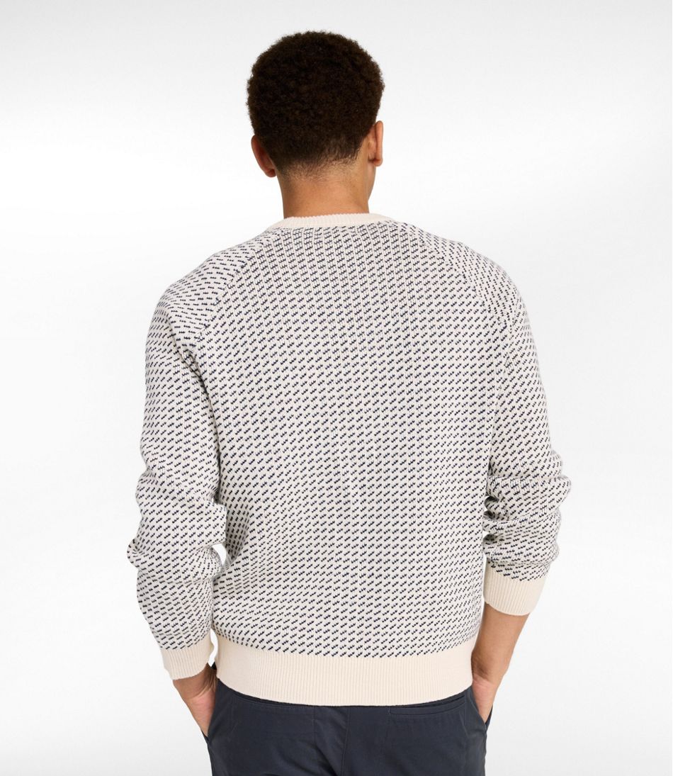 L.L.BeanMen's Wicked Soft Cotton/Cashmere Sweater, Crewneck, Pattern