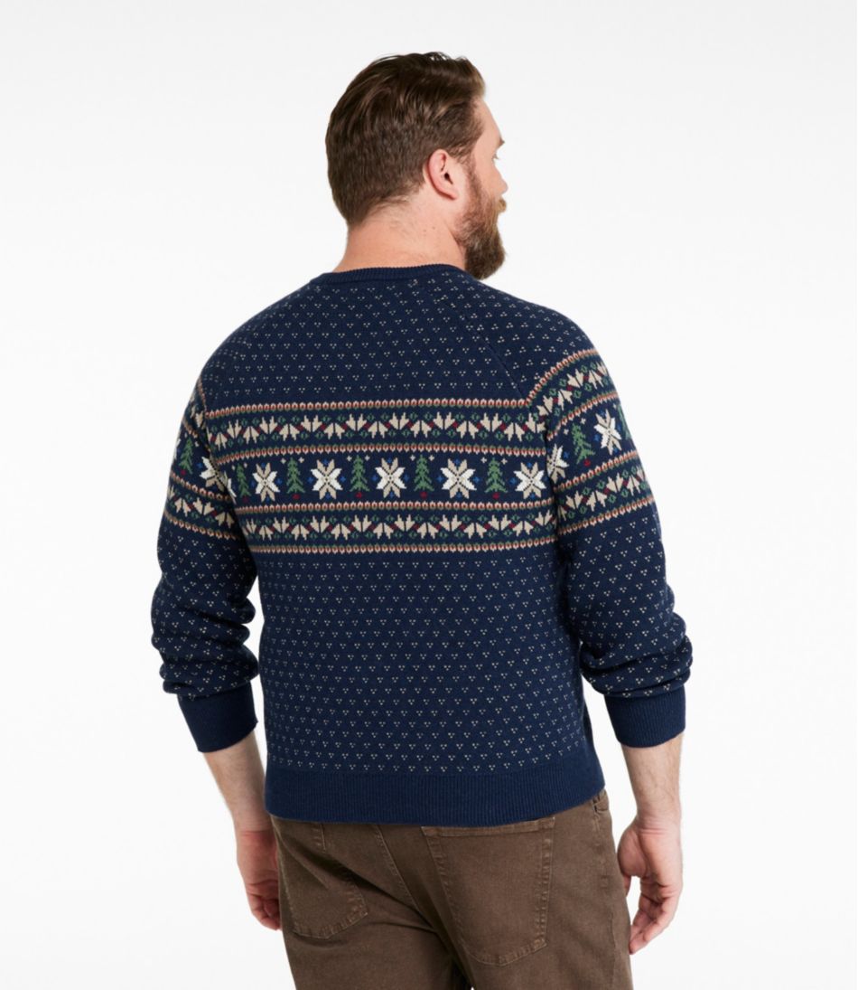 L.L.BeanMen's Wicked Soft Cotton/Cashmere Sweater, Crewneck, Pattern