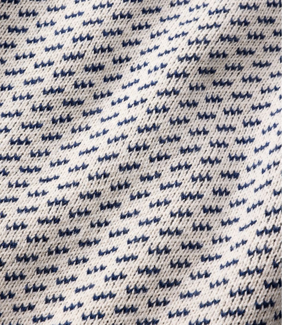 L.L.BeanMen's Wicked Soft Cotton/Cashmere Sweater, Crewneck, Pattern