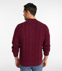 L.L.BeanMen's Bean's Heritage Soft Cotton Fisherman Sweater, Button-Mock