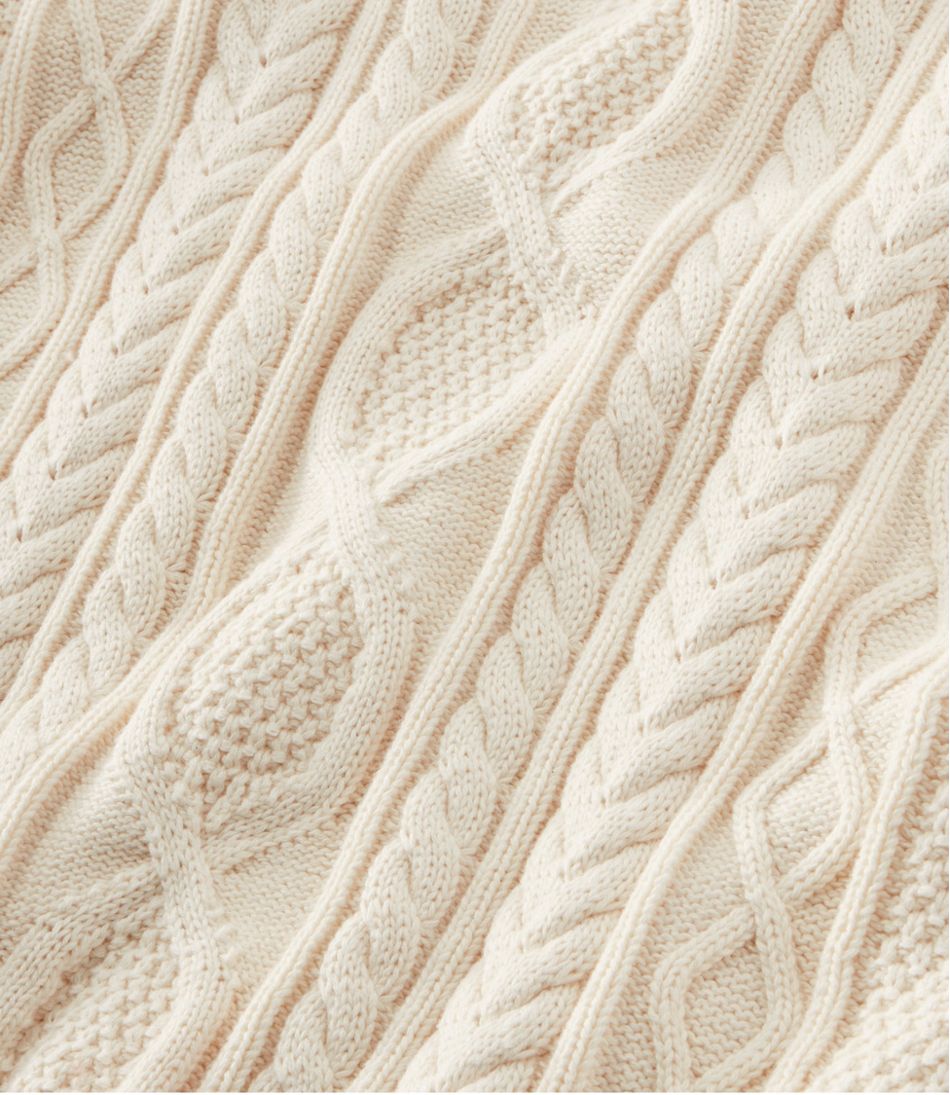 L.L.BeanMen's Bean's Heritage Soft Cotton Fisherman Sweater, Button-Mock