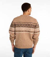 L.L.BeanMen's Bean's Classic Ragg Wool Sweater, Crewneck, Fair Isle