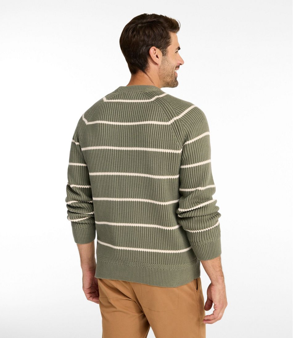 L.L.BeanMen's Mariner Rib Crew Sweater, Stripe