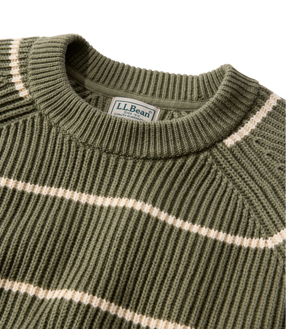 L.L.BeanMen's Mariner Rib Crew Sweater, Stripe
