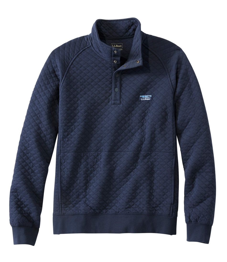 L.L.BeanMen's Quilted Sweatshirt, Mockneck